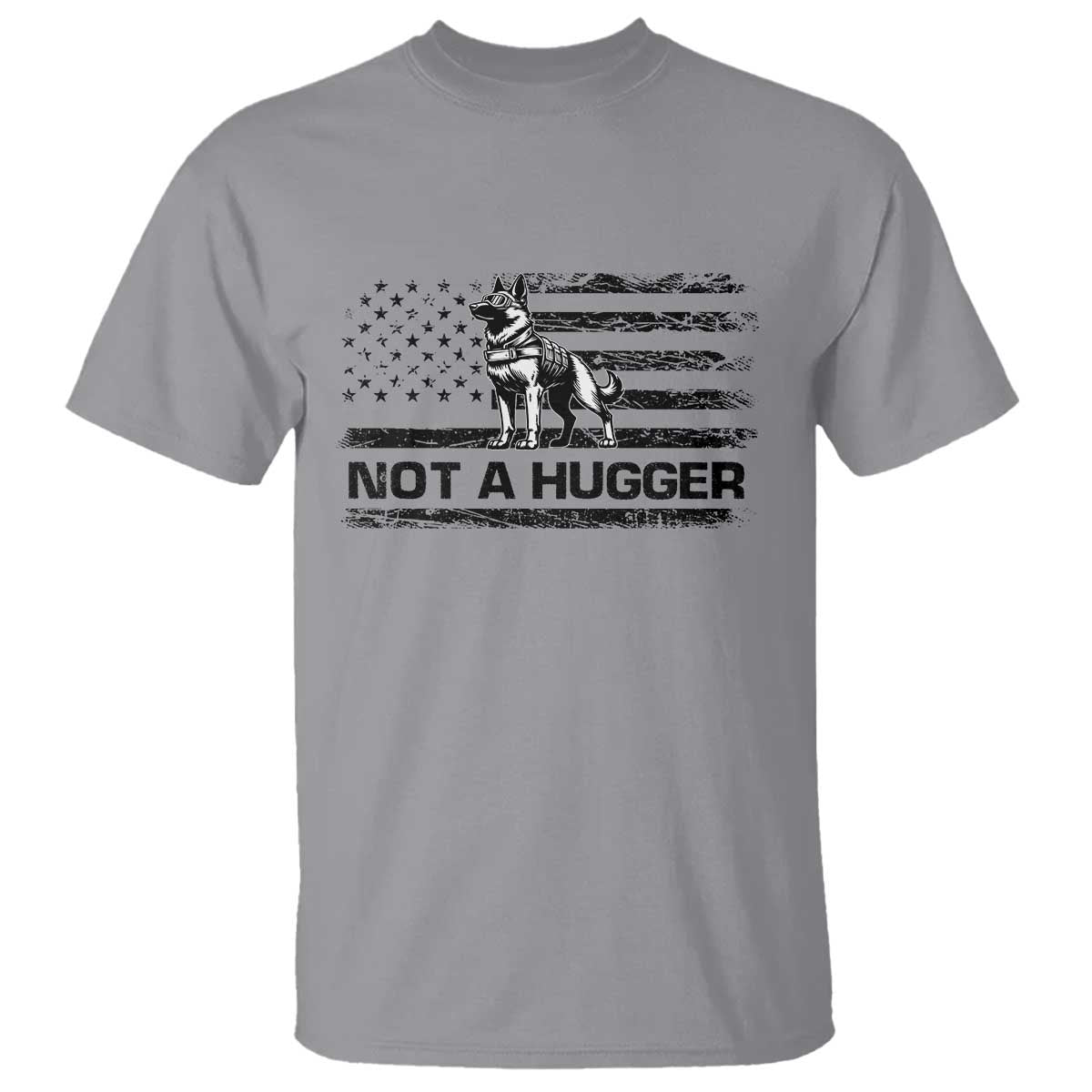 Belgian Malinois American Flag T Shirt K9 Dog Lovers German Shepherd TS10 Sport Gray Print Your Wear