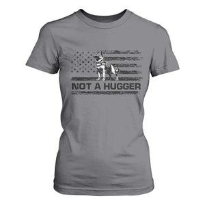 Belgian Malinois American Flag T Shirt For Women K9 Dog Lovers German Shepherd TS10 Charcoal Print Your Wear