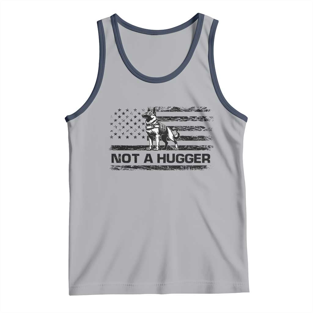 Belgian Malinois American Flag Tank Top K9 Dog Lovers German Shepherd TS10 Athletic Heather Navy Print Your Wear