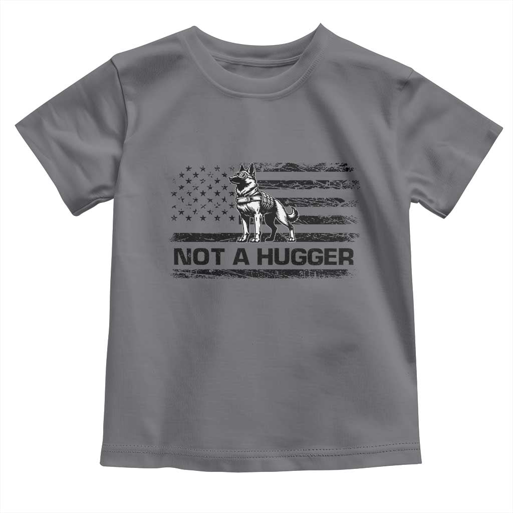 Belgian Malinois American Flag Toddler T Shirt K9 Dog Lovers German Shepherd TS10 Charcoal Print Your Wear