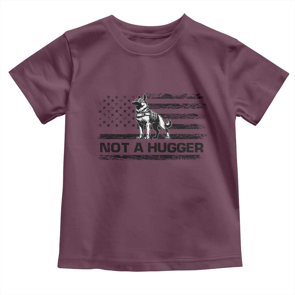 Belgian Malinois American Flag Toddler T Shirt K9 Dog Lovers German Shepherd TS10 Maroon Print Your Wear