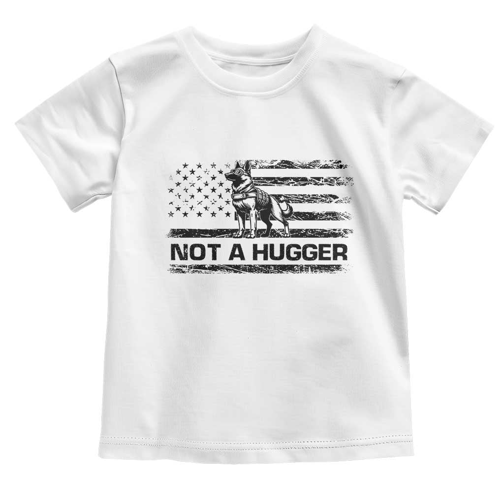 Belgian Malinois American Flag Toddler T Shirt K9 Dog Lovers German Shepherd TS10 White Print Your Wear