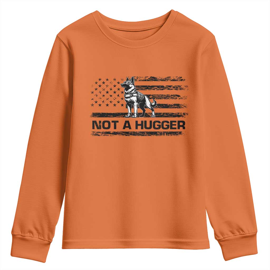 Belgian Malinois American Flag Youth Sweatshirt K9 Dog Lovers German Shepherd TS10 Orange Print Your Wear