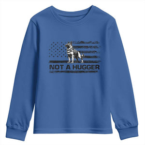 Belgian Malinois American Flag Youth Sweatshirt K9 Dog Lovers German Shepherd TS10 Royal Blue Print Your Wear