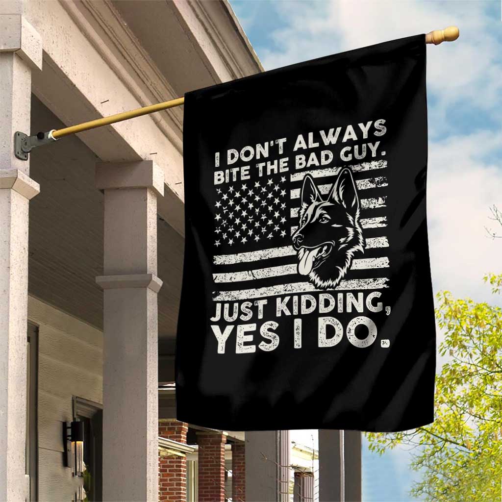 Funny K9 Garden Flag Belgian Malinois American Flag Police Officer TS10 Print Your Wear