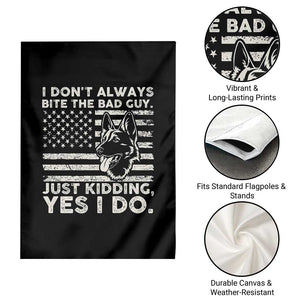 Funny K9 Garden Flag Belgian Malinois American Flag Police Officer TS10 Print Your Wear