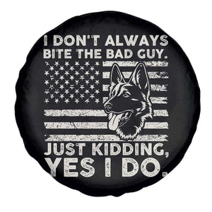 Funny K9 Spare Tire Cover Belgian Malinois American Flag Police Officer TS10 Print Your Wear
