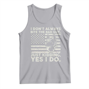 Funny K9 Tank Top Belgian Malinois American Flag Police Officer TS10 Athletic Heather Print Your Wear