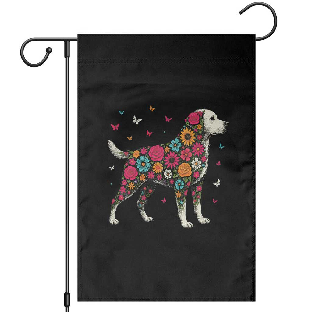 Labrador Dog Mom Garden Flag Vintage Colorful Floral Flower Dog Lover TS10 Black Print Your Wear