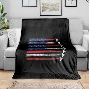 B2 Spirit Throw Blanket B-2 Stealth Bomber Aircraft American Flag Patriotic TS10 Print Your Wear