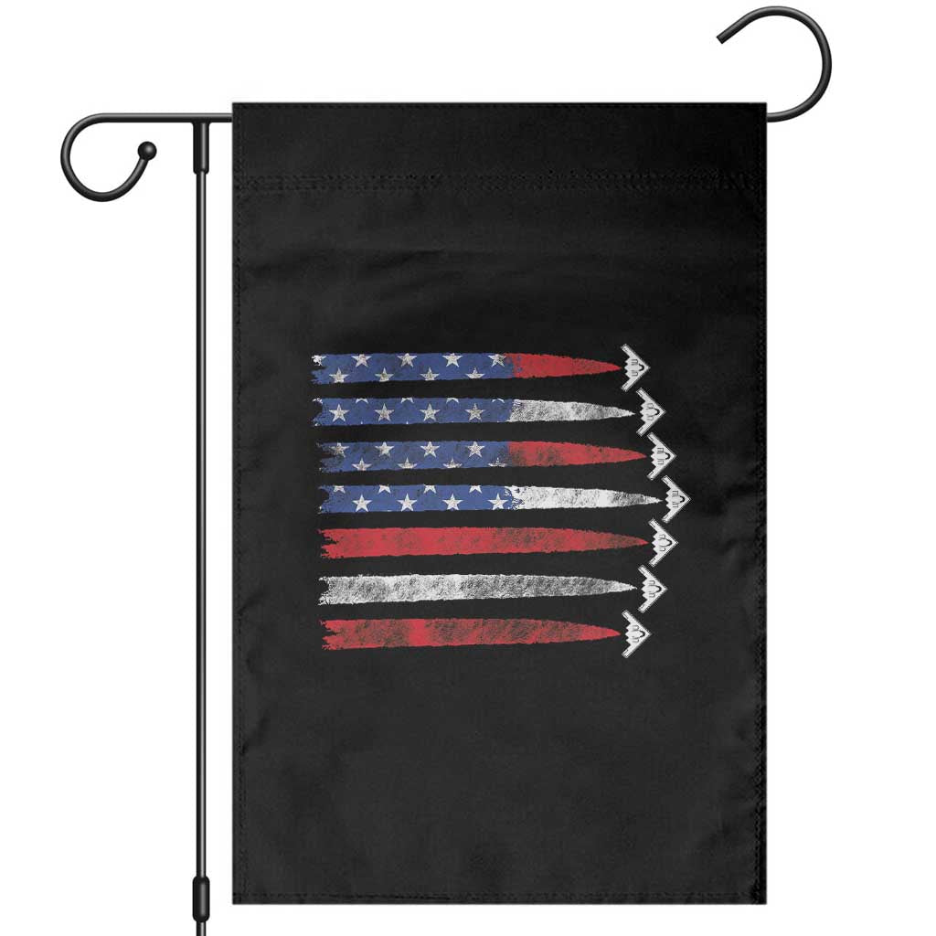 B2 Spirit Garden Flag B-2 Stealth Bomber Aircraft American Flag Patriotic TS10 Black Print Your Wear