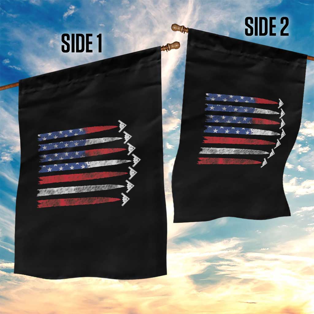 B2 Spirit Garden Flag B-2 Stealth Bomber Aircraft American Flag Patriotic TS10 Print Your Wear