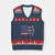 B2 Spirit V-Neck Knit Sweater Vest B-2 Stealth Bomber Aircraft American Flag Patriotic TS10 Navy Red Print Your Wear