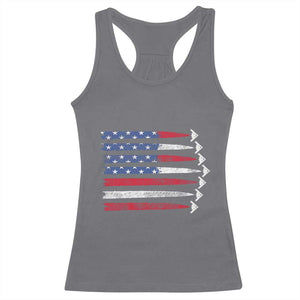 B2 Spirit Racerback Tank Top B-2 Stealth Bomber Aircraft American Flag Patriotic TS10 Charcoal Print Your Wear