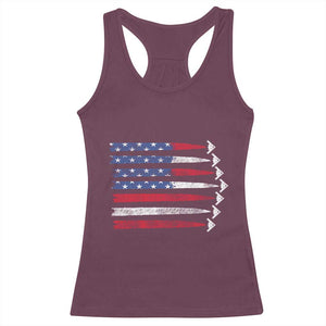 B2 Spirit Racerback Tank Top B-2 Stealth Bomber Aircraft American Flag Patriotic TS10 Maroon Print Your Wear