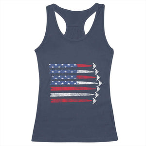 B2 Spirit Racerback Tank Top B-2 Stealth Bomber Aircraft American Flag Patriotic TS10 Navy Print Your Wear