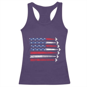 B2 Spirit Racerback Tank Top B-2 Stealth Bomber Aircraft American Flag Patriotic TS10 Purple Print Your Wear