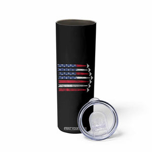 B2 Spirit Skinny Tumbler B-2 Stealth Bomber Aircraft American Flag Patriotic TS10 Print Your Wear
