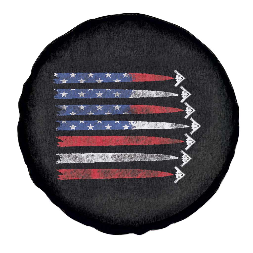 B2 Spirit Spare Tire Cover B-2 Stealth Bomber Aircraft American Flag Patriotic TS10 Print Your Wear