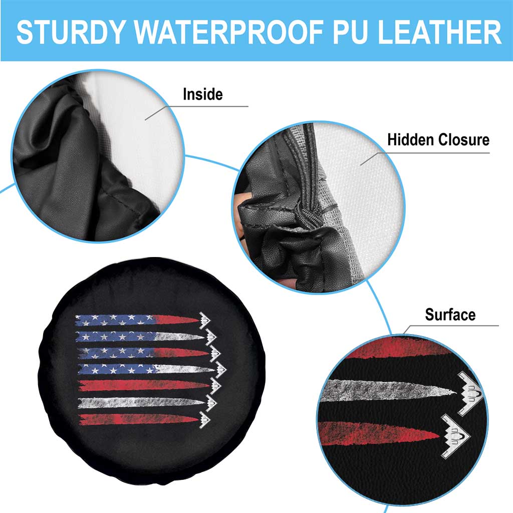 B2 Spirit Spare Tire Cover B-2 Stealth Bomber Aircraft American Flag Patriotic TS10 Print Your Wear