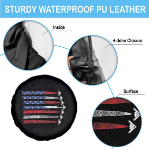 B2 Spirit Spare Tire Cover B-2 Stealth Bomber Aircraft American Flag Patriotic TS10 Print Your Wear