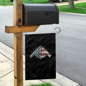 B2 Spirit Garden Flag B-2 Bomber Stealth Aircraft Schematic American Flag TS10 Print Your Wear