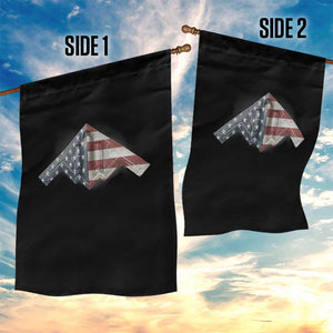 B2 Spirit Garden Flag B-2 Bomber Stealth Aircraft Schematic American Flag TS10 Print Your Wear