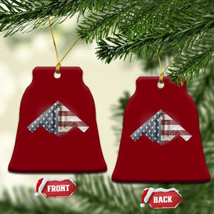 B2 Spirit Ceramic Ornament B-2 Bomber Stealth Aircraft Schematic American Flag TS10 Print Your Wear
