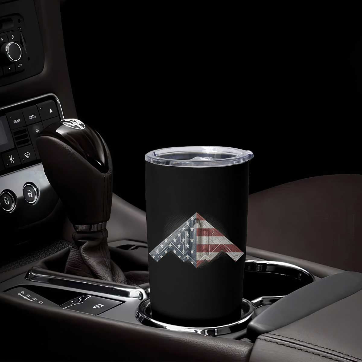 B2 Spirit Tumbler Cup B-2 Bomber Stealth Aircraft Schematic American Flag TS10 Print Your Wear