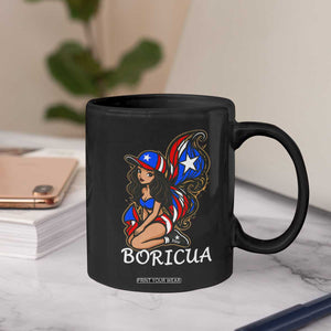 Puerto Rico Pin Up Girl Coffee Mug Taino Boricua Puerto Rican Flag TS10 Print Your Wear