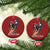 Puerto Rico Pin Up Girl Christmas Ornament Taino Boricua Puerto Rican Flag TS10 Circle Red Print Your Wear