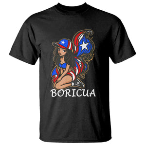 Puerto Rico Pin Up Girl T Shirt Taino Boricua Puerto Rican Flag TS10 Black Print Your Wear