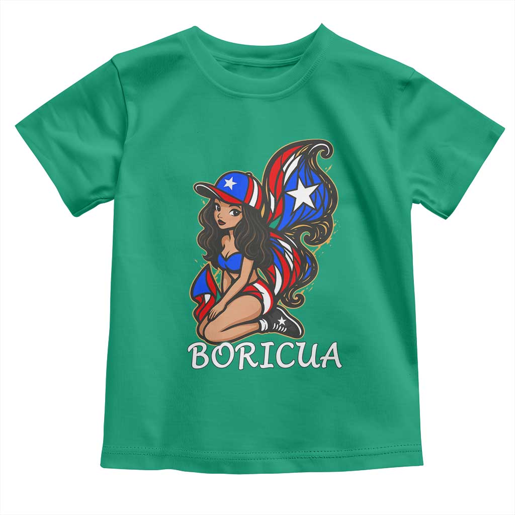 Puerto Rico Pin Up Girl Toddler T Shirt Taino Boricua Puerto Rican Flag TS10 Irish Green Print Your Wear