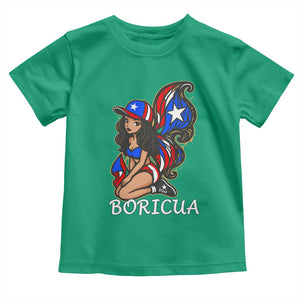 Puerto Rico Pin Up Girl Toddler T Shirt Taino Boricua Puerto Rican Flag TS10 Irish Green Print Your Wear