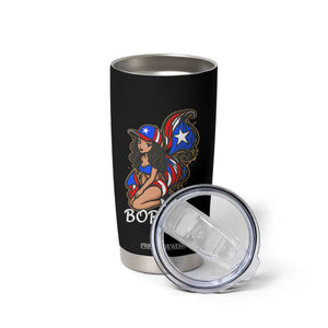 Puerto Rico Pin Up Girl Tumbler Cup Taino Boricua Puerto Rican Flag TS10 Print Your Wear