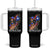 Puerto Rico Pin Up Girl Tumbler With Handle Taino Boricua Puerto Rican Flag TS10 One Size: 40 oz Black Print Your Wear