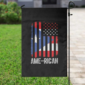 Puerto Rican American Flag Garden Flag AME-RICAN Boricua Pride TS10 Print Your Wear