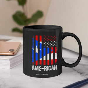 Puerto Rican American Flag Coffee Mug AME-RICAN Boricua Pride TS10 Print Your Wear