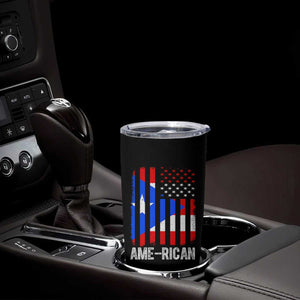 Puerto Rican American Flag Tumbler Cup AME-RICAN Boricua Pride TS10 Print Your Wear