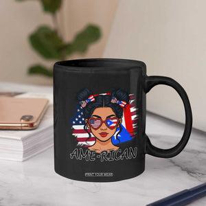 Puerto Rican American Girl Coffee Mug AME-RICAN Boricua Pride TS10 Print Your Wear