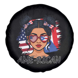 Puerto Rican American Girl Spare Tire Cover AME-RICAN Boricua Pride TS10 Print Your Wear