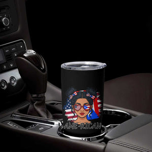 Puerto Rican American Girl Tumbler Cup AME-RICAN Boricua Pride TS10 Print Your Wear