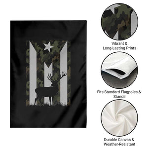Deer Hunting Camo Puerto Rican Flag Garden Flag Boricua Hunters TS10 Print Your Wear