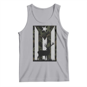Deer Hunting Camo Puerto Rican Flag Tank Top Boricua Hunters TS10 Athletic Heather Print Your Wear