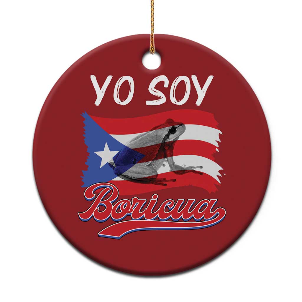 Puerto Rico Boricua Christmas Ornament Vintage Coqui Puerto Rican Flag Pride Yo Soy Boricua TS10 Print Your Wear