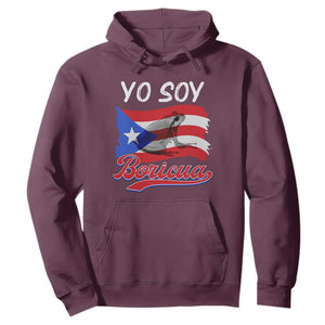 Puerto Rico Boricua Hoodie Vintage Coqui Puerto Rican Flag Pride Yo Soy Boricua TS10 Maroon Print Your Wear