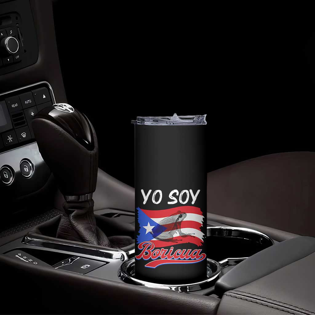 Puerto Rico Boricua Skinny Tumbler Vintage Coqui Puerto Rican Flag Pride Yo Soy Boricua TS10 Print Your Wear