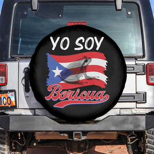 Puerto Rico Boricua Spare Tire Cover Vintage Coqui Puerto Rican Flag Pride Yo Soy Boricua TS10 No hole Black Print Your Wear