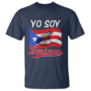 Puerto Rico Boricua T Shirt Vintage Coqui Puerto Rican Flag Pride Yo Soy Boricua TS10 Navy Print Your Wear
