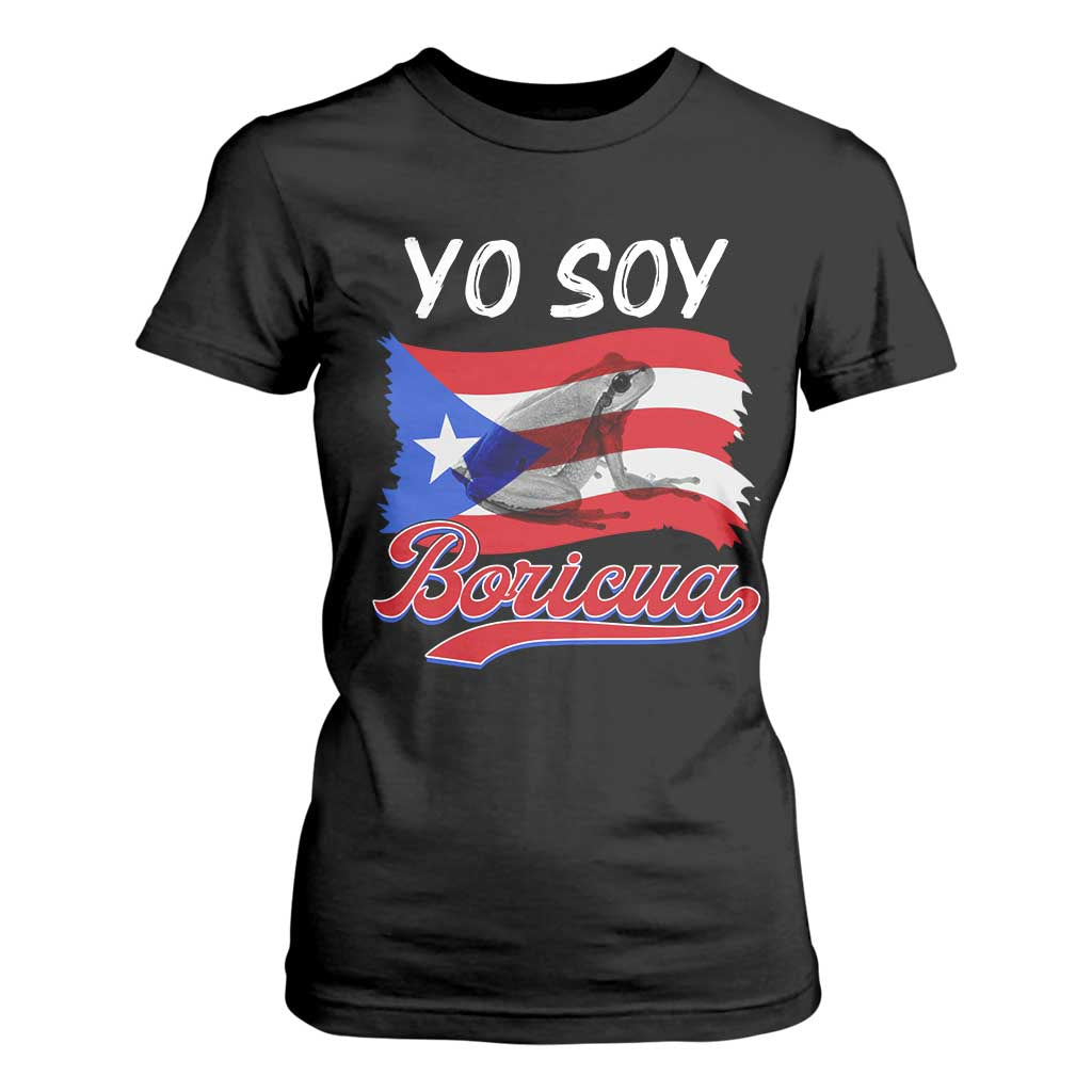 Puerto Rico Boricua T Shirt For Women Vintage Coqui Puerto Rican Flag Pride Yo Soy Boricua TS10 Black Print Your Wear